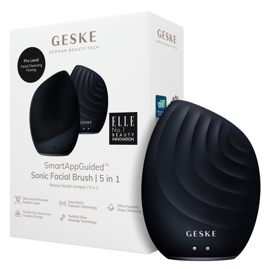 Фото товару: Електронна ультразвукова щітка для обличчя GESKE Sonic Facial Brush 5в1 black № 0
