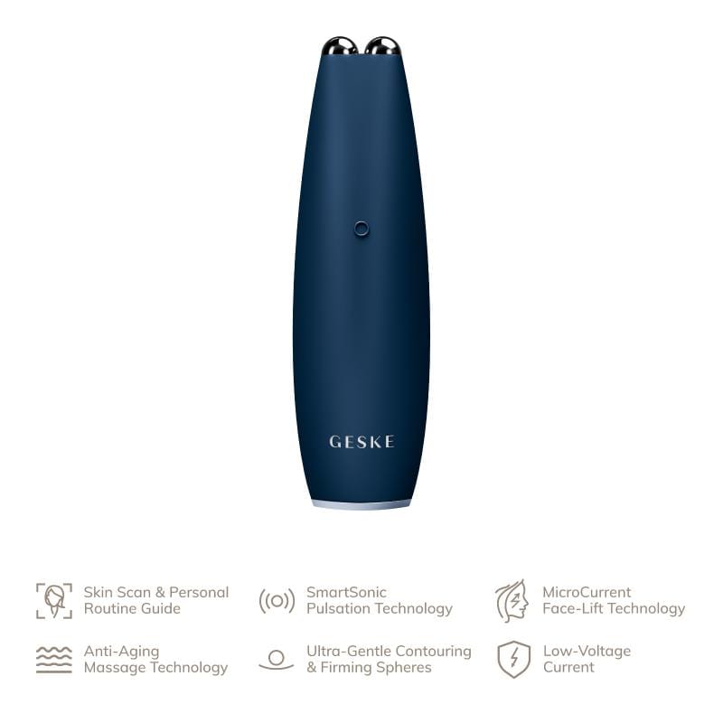 Фото товару: Мікрострумова ручка для підтяжки обличчя GESKE MicroCurrent Face-Lift Pen 6в1 midnight № 1