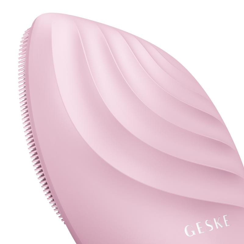 Фото товару: Електронна ультразвукова щітка для обличчя GESKE Sonic Facial Brush 5в1 pink № 4