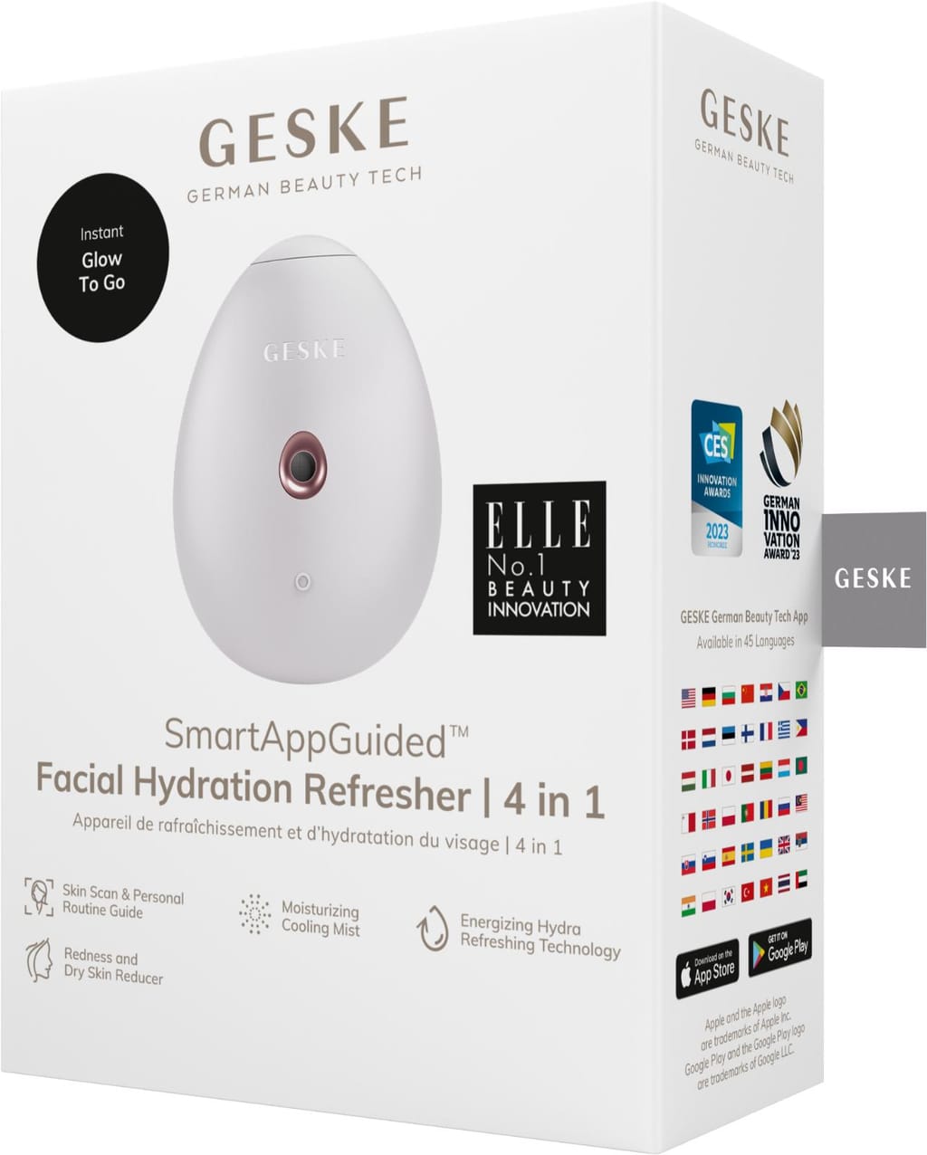 Фото товару: Електронний освіжувач для зволоження обличчя GESKE Facial Hydration Refresher 4в1 starlight № 7