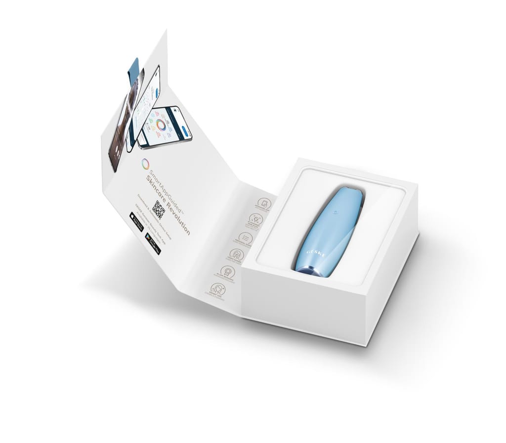 Фото товару: Мікрострумова ручка для підтяжки обличчя GESKE MicroCurrent Face-Lift Pen 6в1 aquamarine № 8