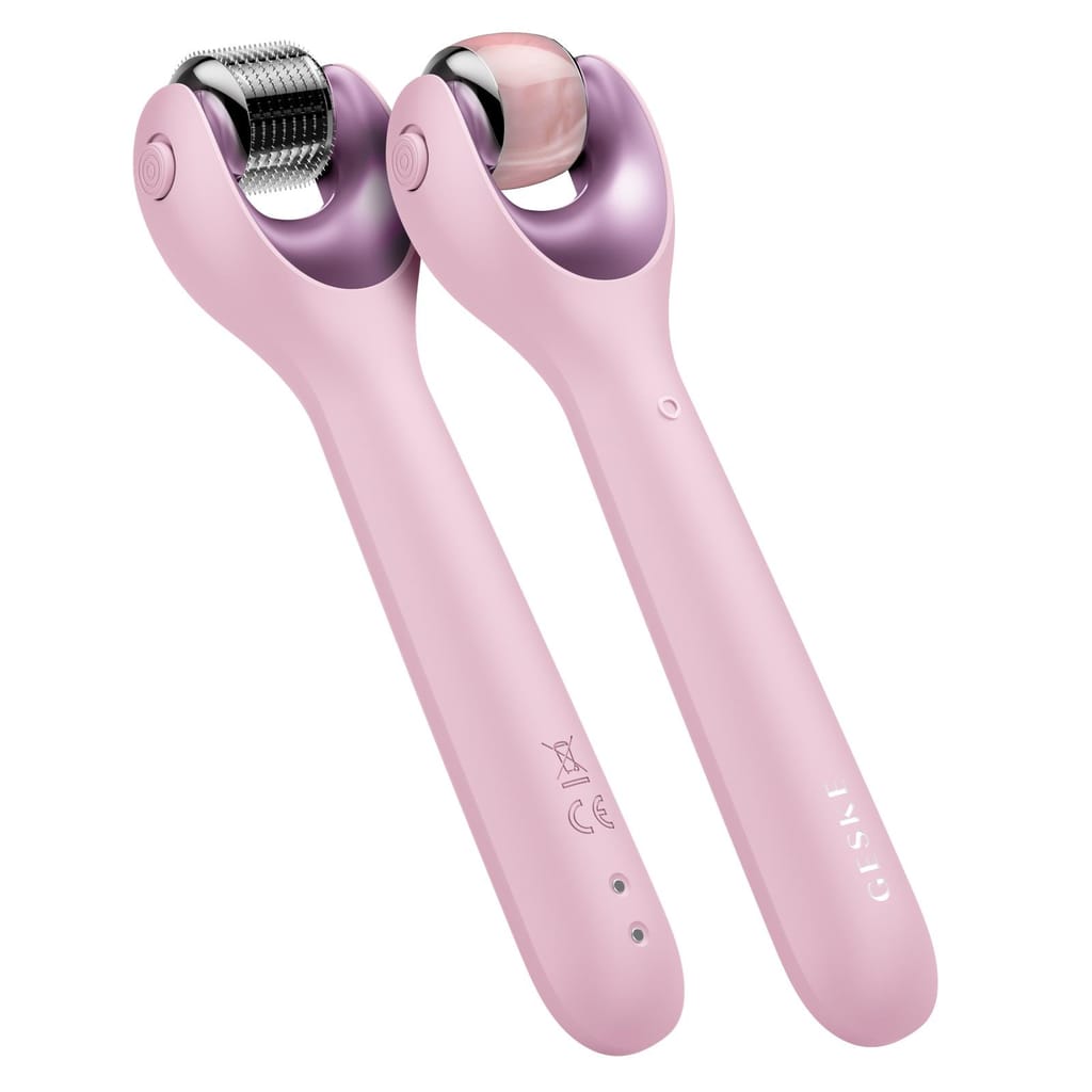 Фото товару: Електронний ролер для обличчя з мікроголками GESKE MicroNeedle Face Roller 9в1 pink № 5
