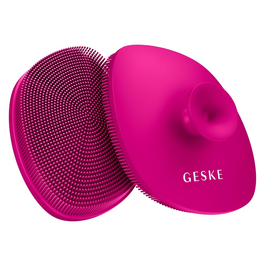 Фото товару: Щітка для обличчя GESKE Facial Brush 4в1 з тримачем magenta № 5