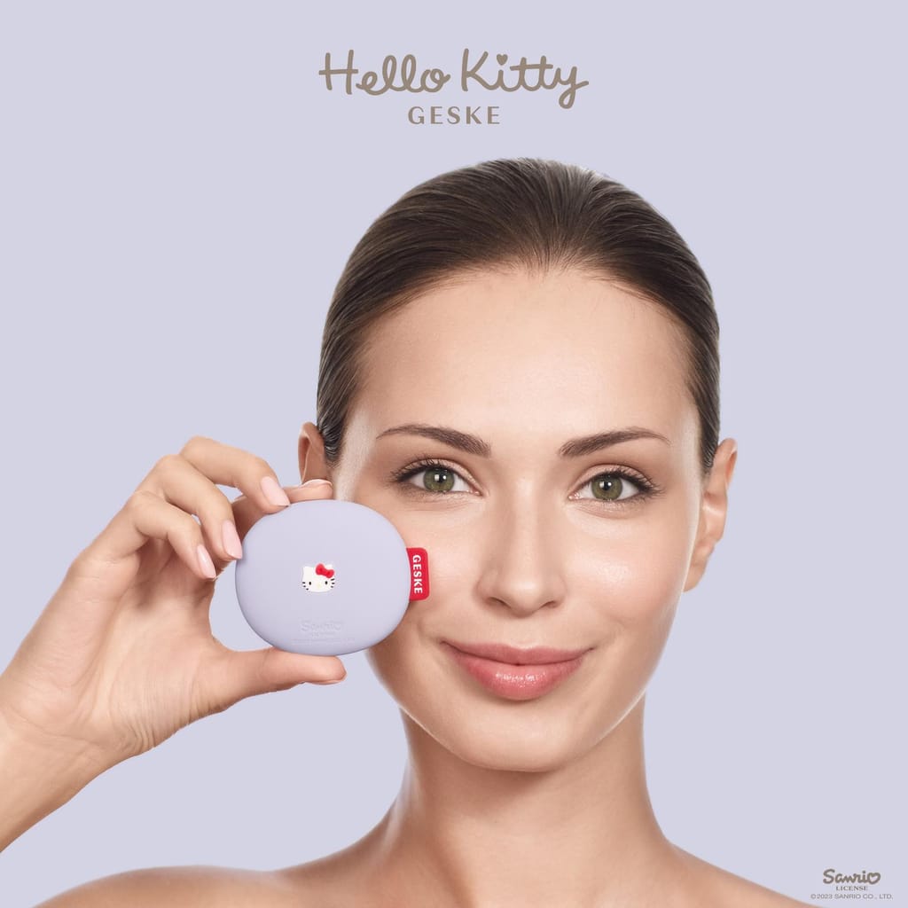 Фото товару: Щітка для обличчя GESKE Facial Brush 3в1 by Hello Kitty purple № 3
