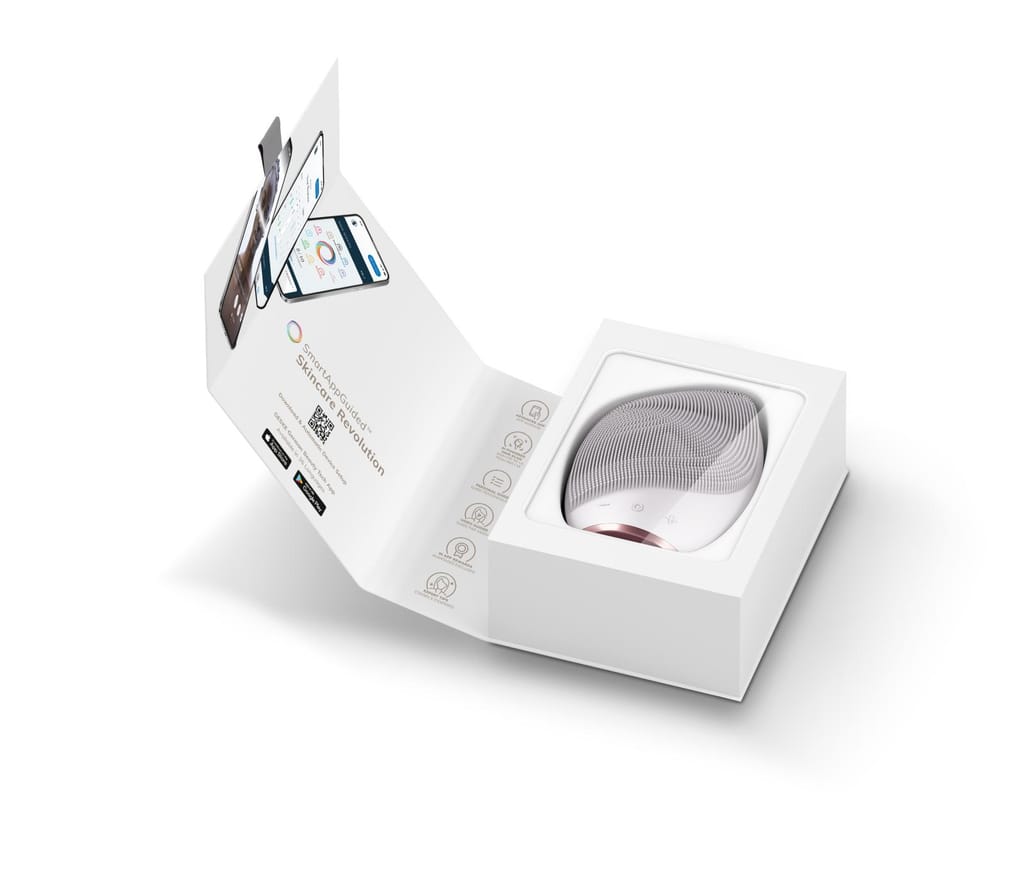 Фото товару: Електронна ультразвукова щітка для обличчя GESKE Sonic Facial Brush 5в1 starlight № 8