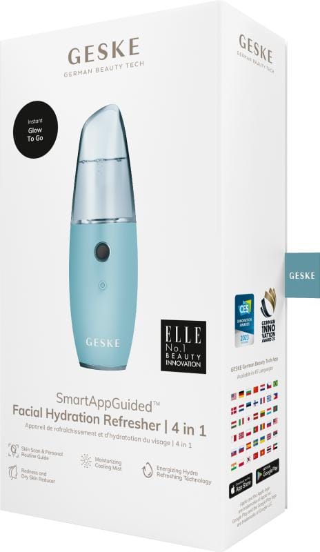 Фото товару: Зволожувач для шкіри обличчя GESKE Facial Hydration Refresher 4 in 1 turquoise № 7
