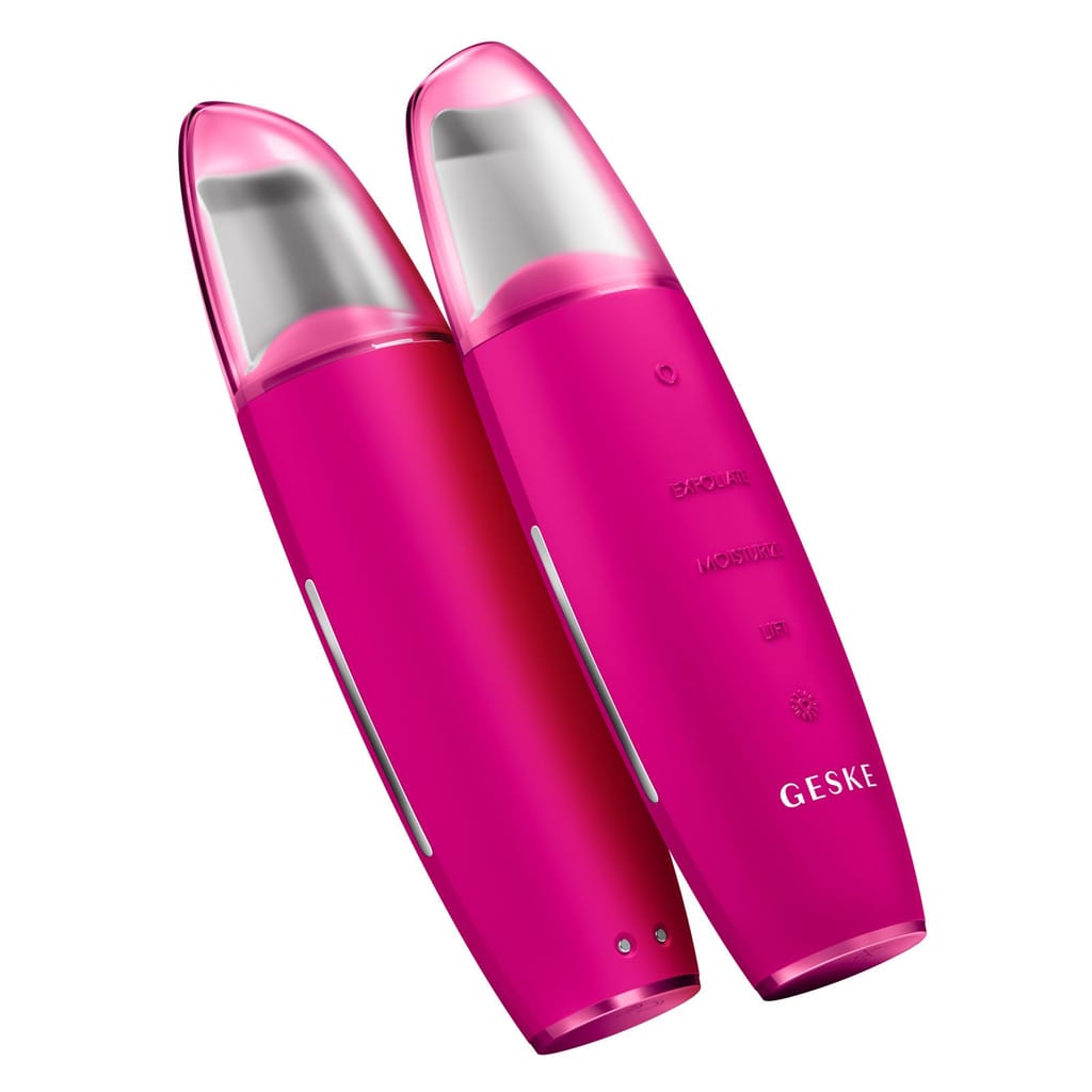 Фото товару: Мікрострумовий скрабер для шкіри та усунення чорних точок GESKE MicroCurrent Skin Scrubber&Blackhead Remover 9в1 magenta № 5