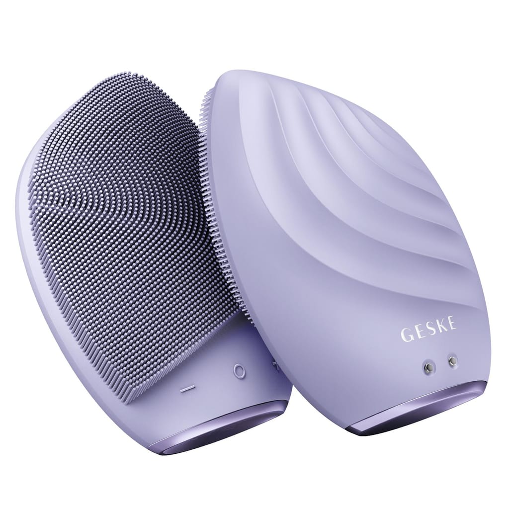 Фото товару: Електронна ультразвукова щітка для обличчя GESKE Sonic Facial Brush 5в1 purple № 5