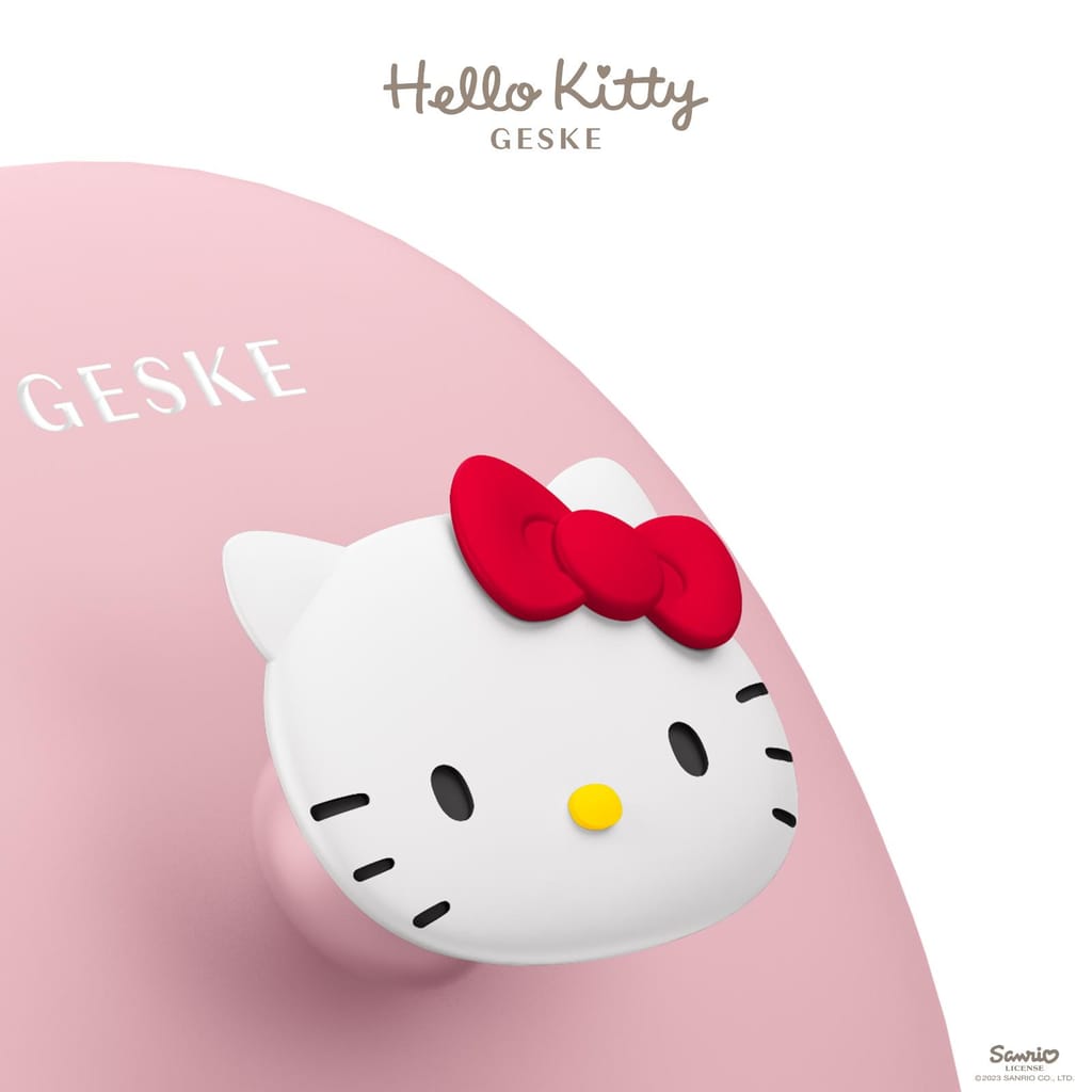 Фото товару: Щітка для обличчя GESKE Facial Brush 3в1 by Hello Kitty з тримачем pink № 4