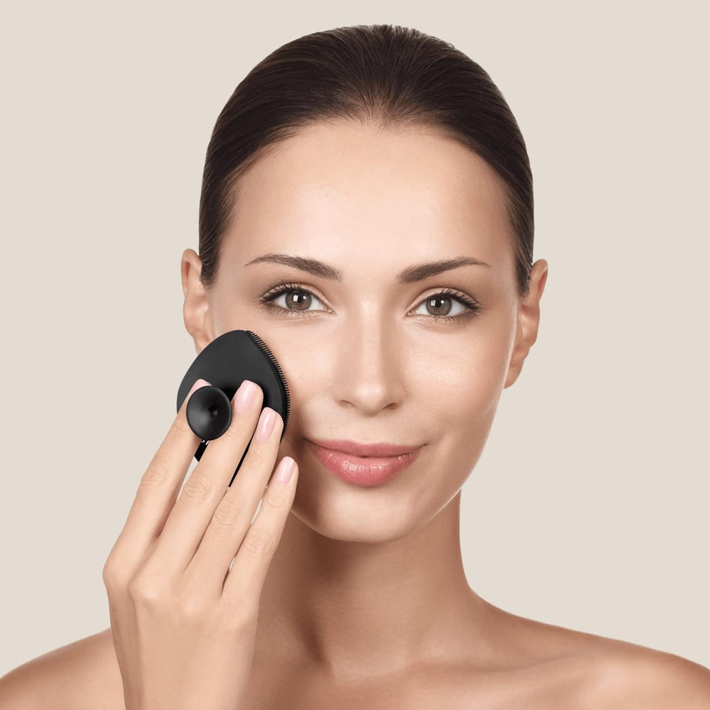 Фото товару: Щітка для обличчя GESKE Facial Brush 4в1 з тримачем gray № 3