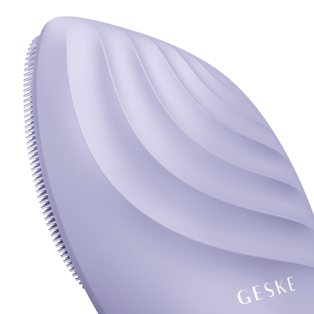 Фото товару: Електронна ультразвукова щітка для обличчя GESKE Sonic Facial Brush 5в1 purple № 4
