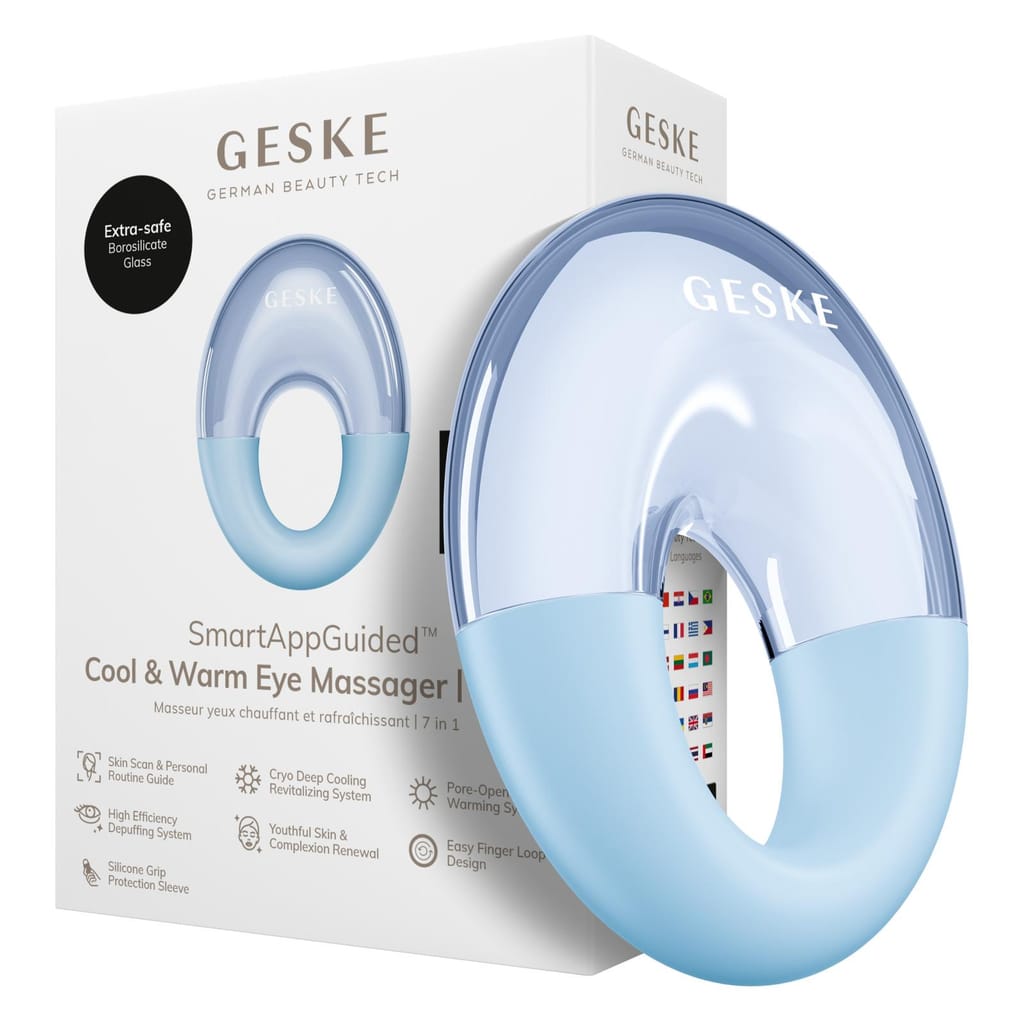 Фото товару: Масажер для очей GESKE Cool&Warm Eye Massager 7в1 aquamarine № 0