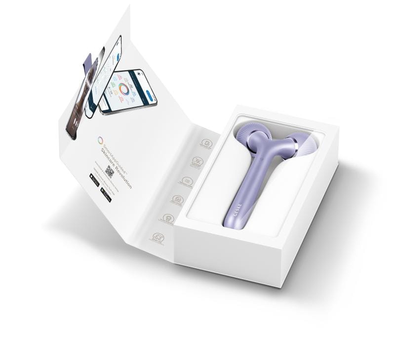 Фото товару: Електронний ультразвуковий ролик для обличчя та тіла GESKE Sonic Facial&Body Roller 4в1 violet № 8