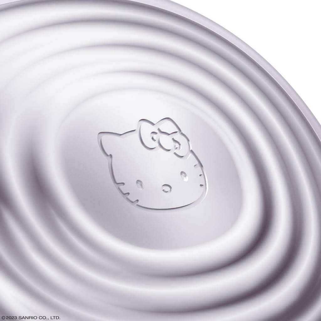 Фото товару: Електронна ультразвукова термощітка для обличчя GESKE Sonic Thermo Facial Brush 5в1 by Hello Kitty purple № 4