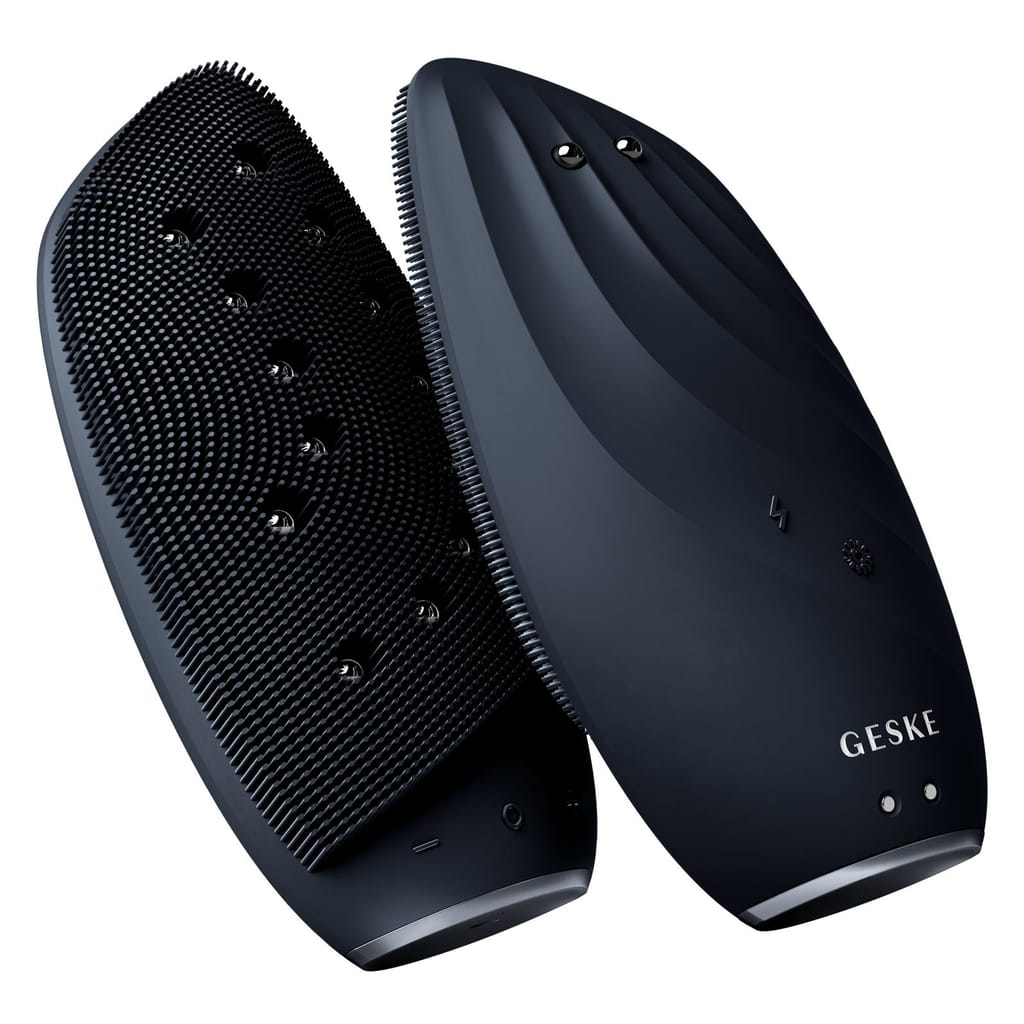 Фото товару: Очищувальна щітка для обличчя GESKE Sonic Thermo Facial Brush&Face-Lifter 8в1 black № 5