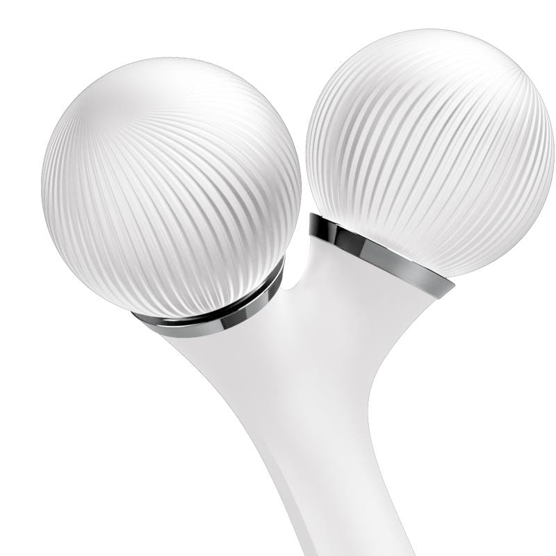 Фото товару: Електронний ультразвуковий ролик для обличчя та тіла GESKE Sonic Facial&Body Roller 4в1 white № 4