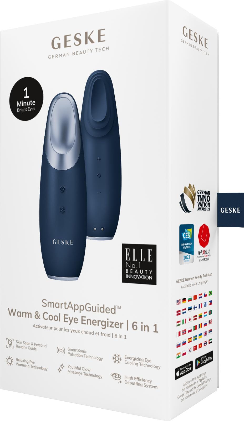 Фото товару: Енерджайзер для очей GESKE Warm&Cool Eye Energizer 6в1 midnight № 7