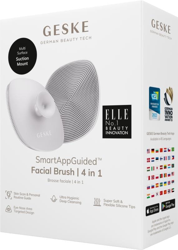 Фото товару: Щітка для обличчя GESKE Facial Brush 4в1 з тримачем starlight № 7