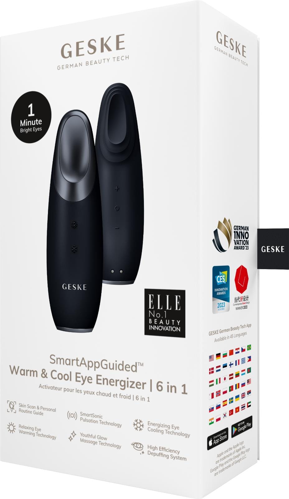 Фото товару: Енерджайзер для очей GESKE Warm&Cool Eye Energizer 6в1 black № 7