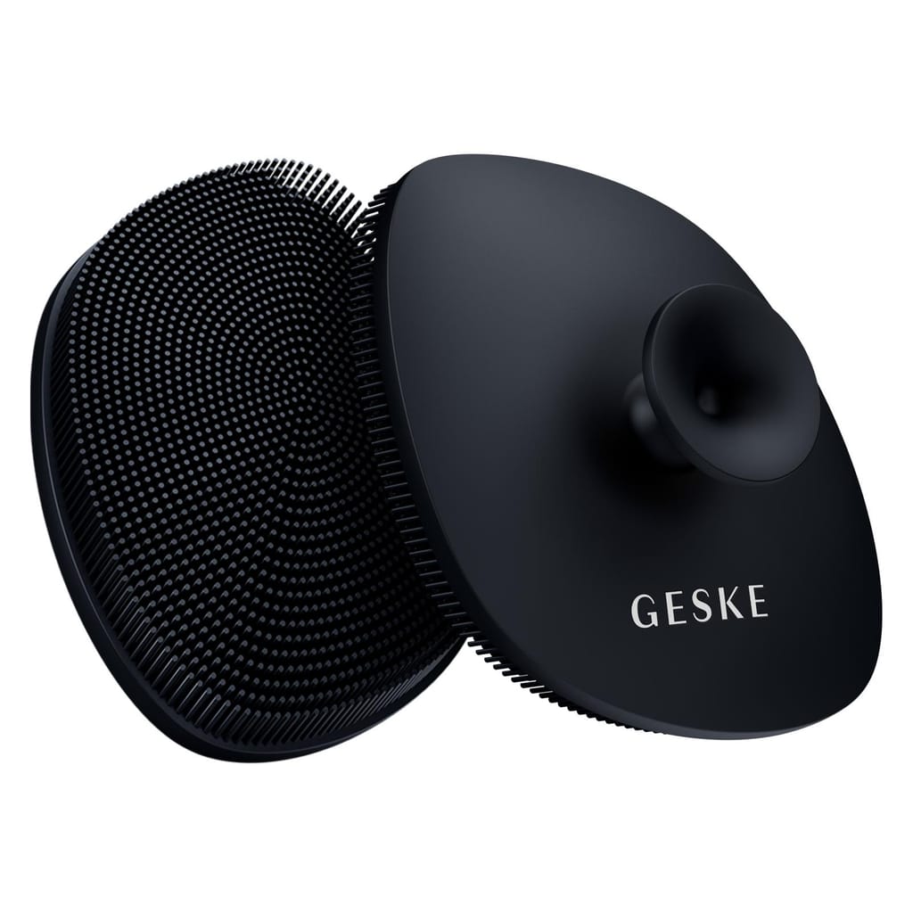 Фото товару: Щітка для обличчя GESKE Facial Brush 4в1 з тримачем black № 5