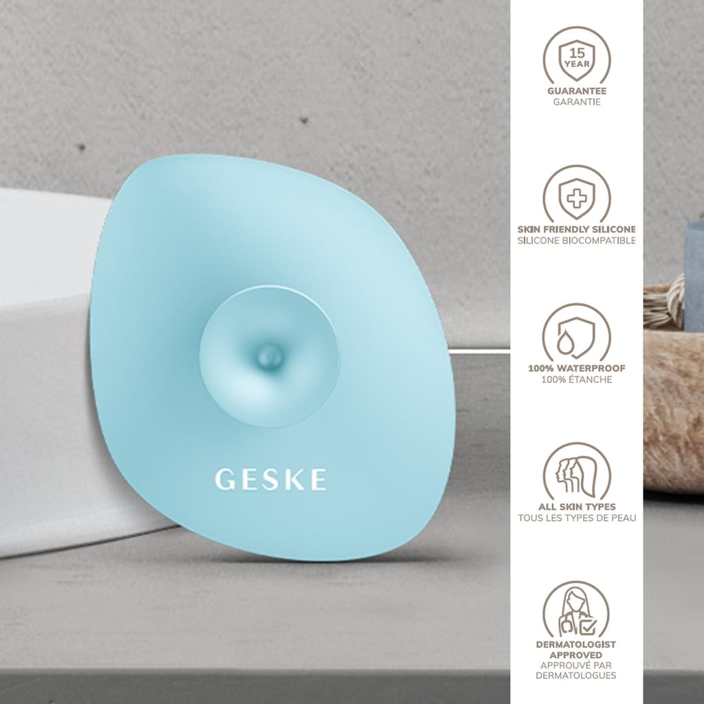 Фото товару: Щітка для обличчя GESKE Facial Brush 4в1 з тримачем turquoise № 2