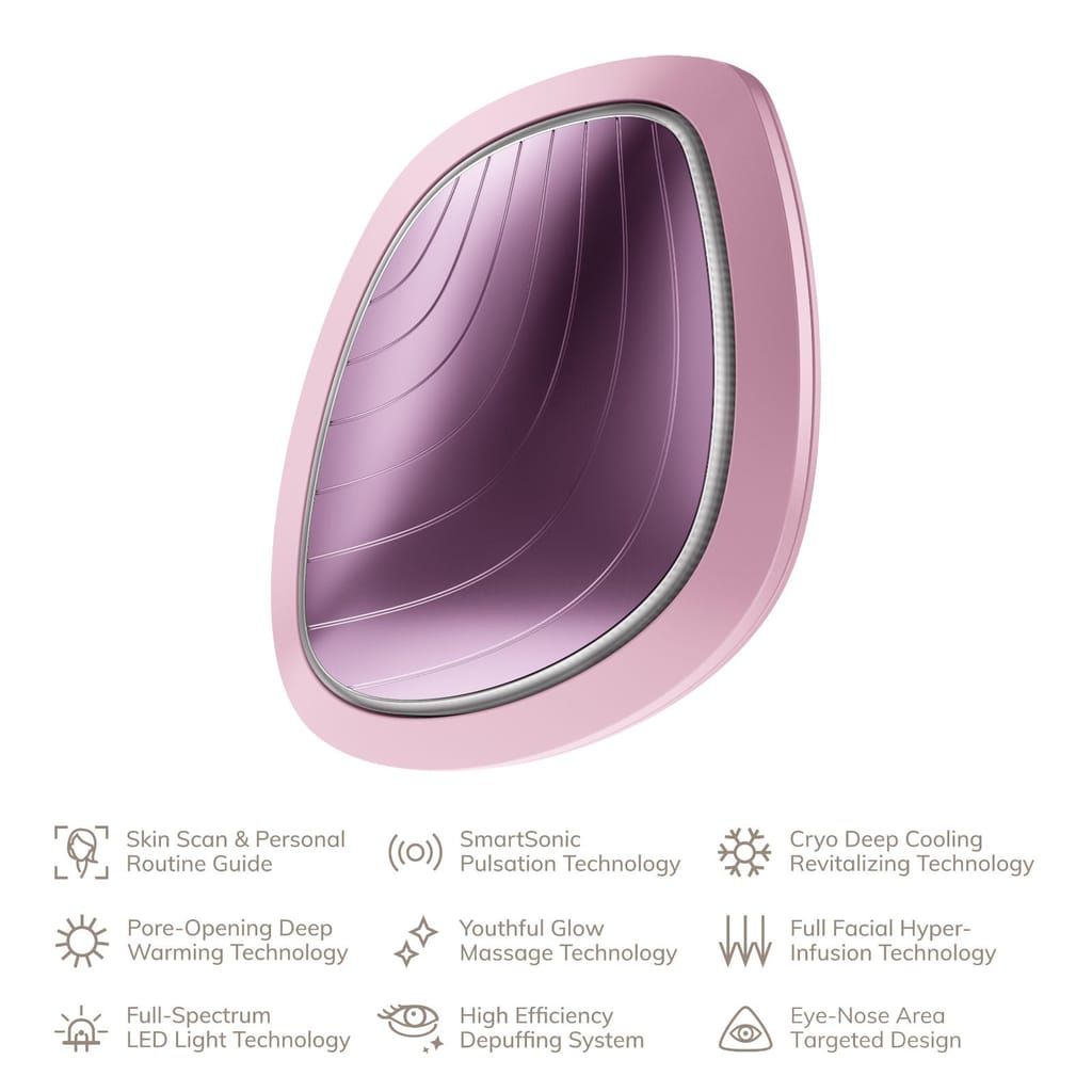 Фото товару: Ультразвукова маска тепло та холод GESKE Sonic Warm&Cool Mask 9в1 pink № 1