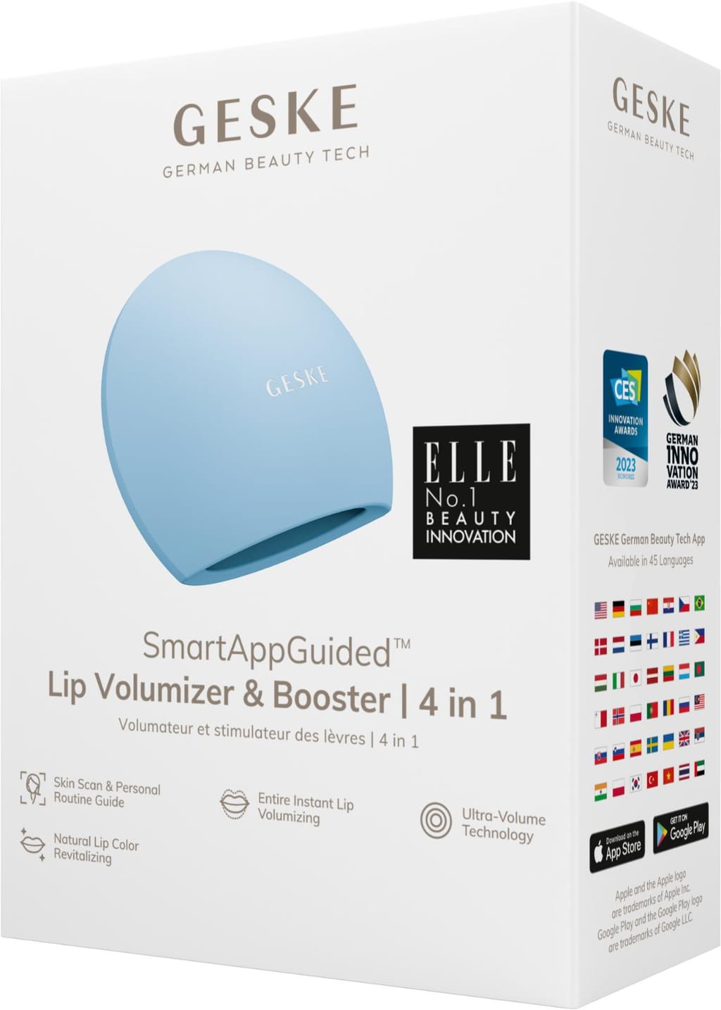 Фото товару: Пристрій для збільшення обʼєму губ GESKE Lip Volumizer&Booster 4в1 Big aquamarine № 7