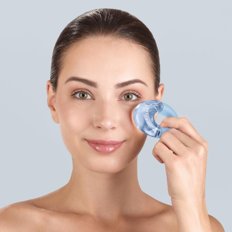 Фото товару: Масажер для очей GESKE Cool&Warm Eye Massager 7в1 aquamarine № 3