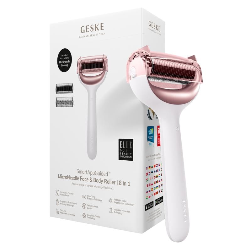 Фото товару: Електронний ролер для обличчя та тіла з мікроголками GESKE MicroNeedle Face&Body Roller 8в1 starlight № 0