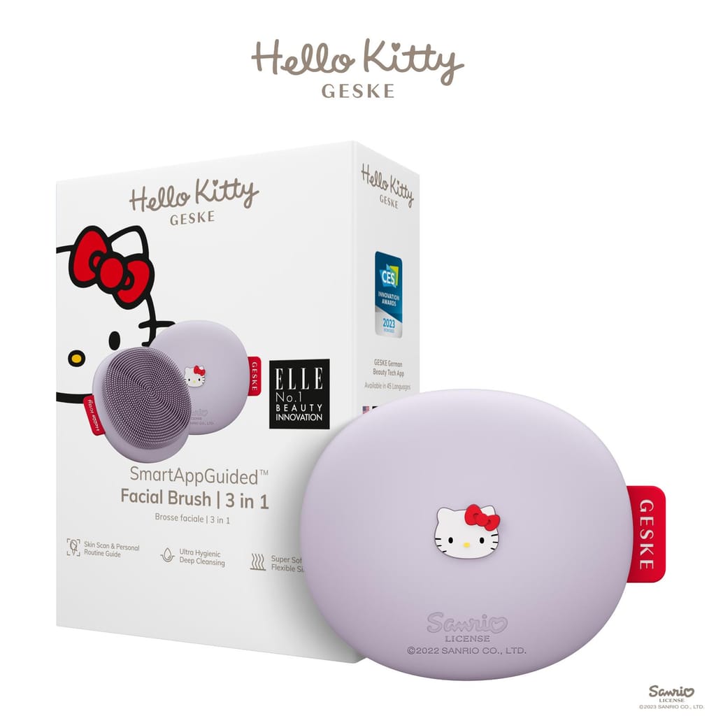 Фото товару: Щітка для обличчя GESKE Facial Brush 3в1 by Hello Kitty purple № 0