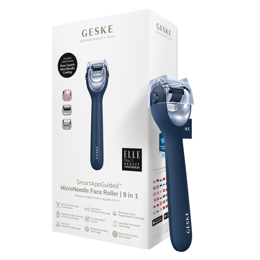 Фото товару: Електронний ролер для обличчя з мікроголками GESKE MicroNeedle Face Roller 9в1 midnight № 0