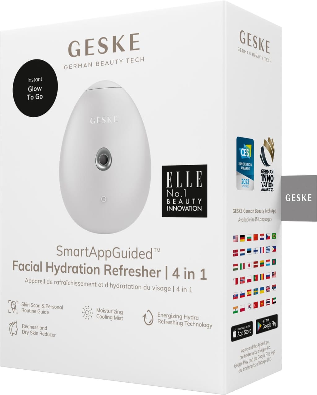 Фото товару: Електронний освіжувач для зволоження обличчя GESKE Facial Hydration Refresher 4в1 white № 7