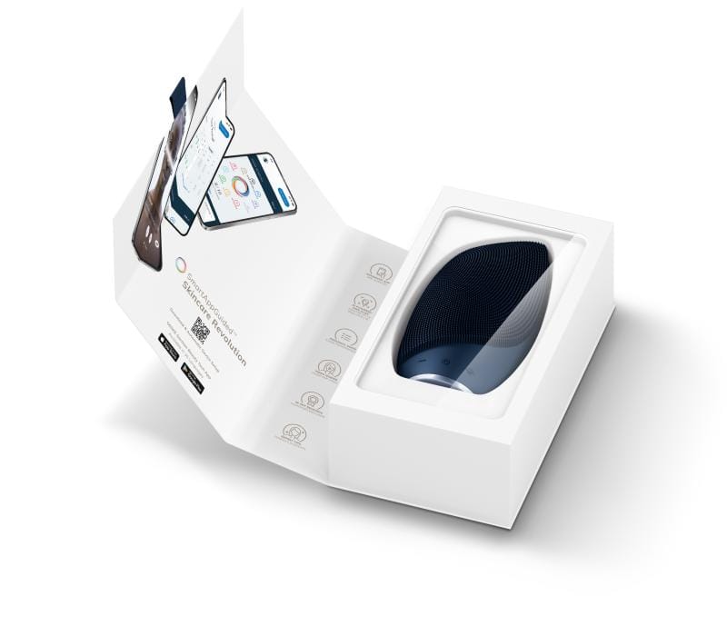 Фото товару: Електронна звукова термо щітка для обличчя GESKE Sonic Thermo Facial Brush 6в1 midnight № 8