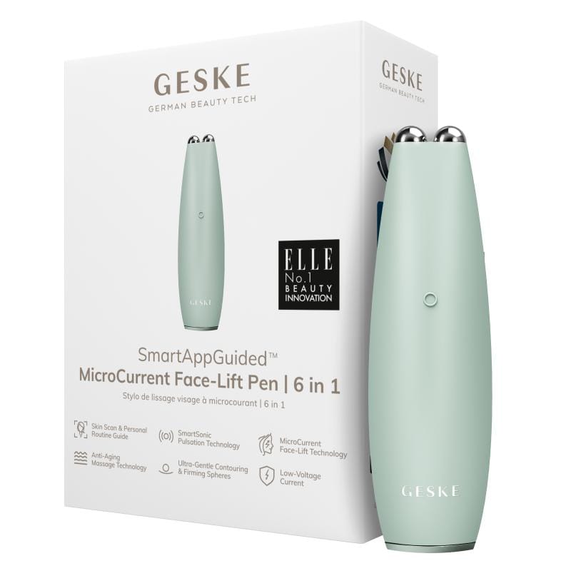Фото товару: Мікрострумова ручка для підтяжки обличчя GESKE MicroCurrent Face-Lift Pen 6в1 green № 0