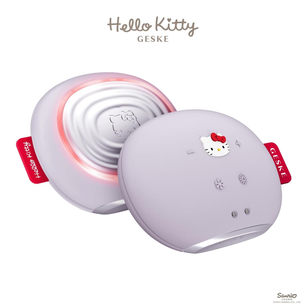 Фото товару: Ультразвукова маска тепло та холод GESKE Sonic Warm&Cool Mask 8в1 by Hello Kitty purple № 5