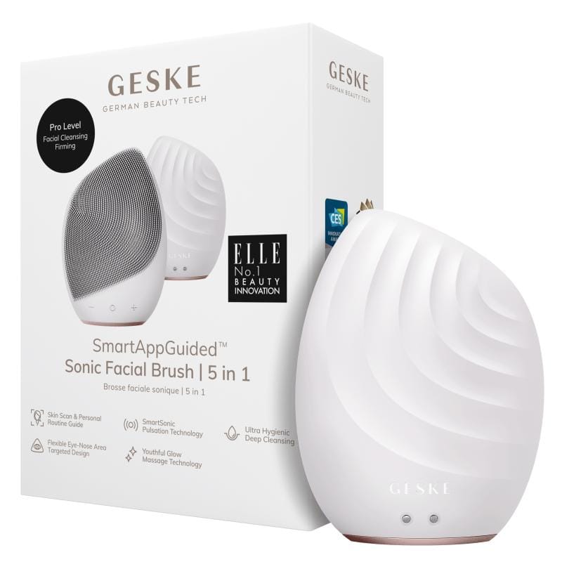 Фото товару: Електронна ультразвукова щітка для обличчя GESKE Sonic Facial Brush 5в1 starlight № 0