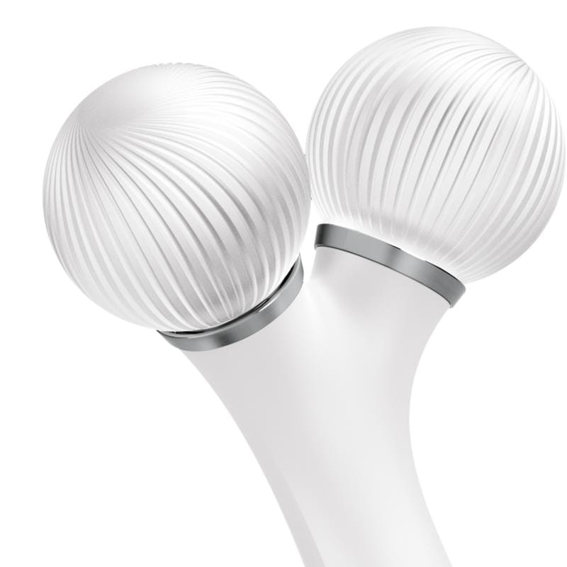 Фото товару: Електронний ультразвуковий ролик для обличчя GESKE Sonic Facial Roller 4в1 white № 4