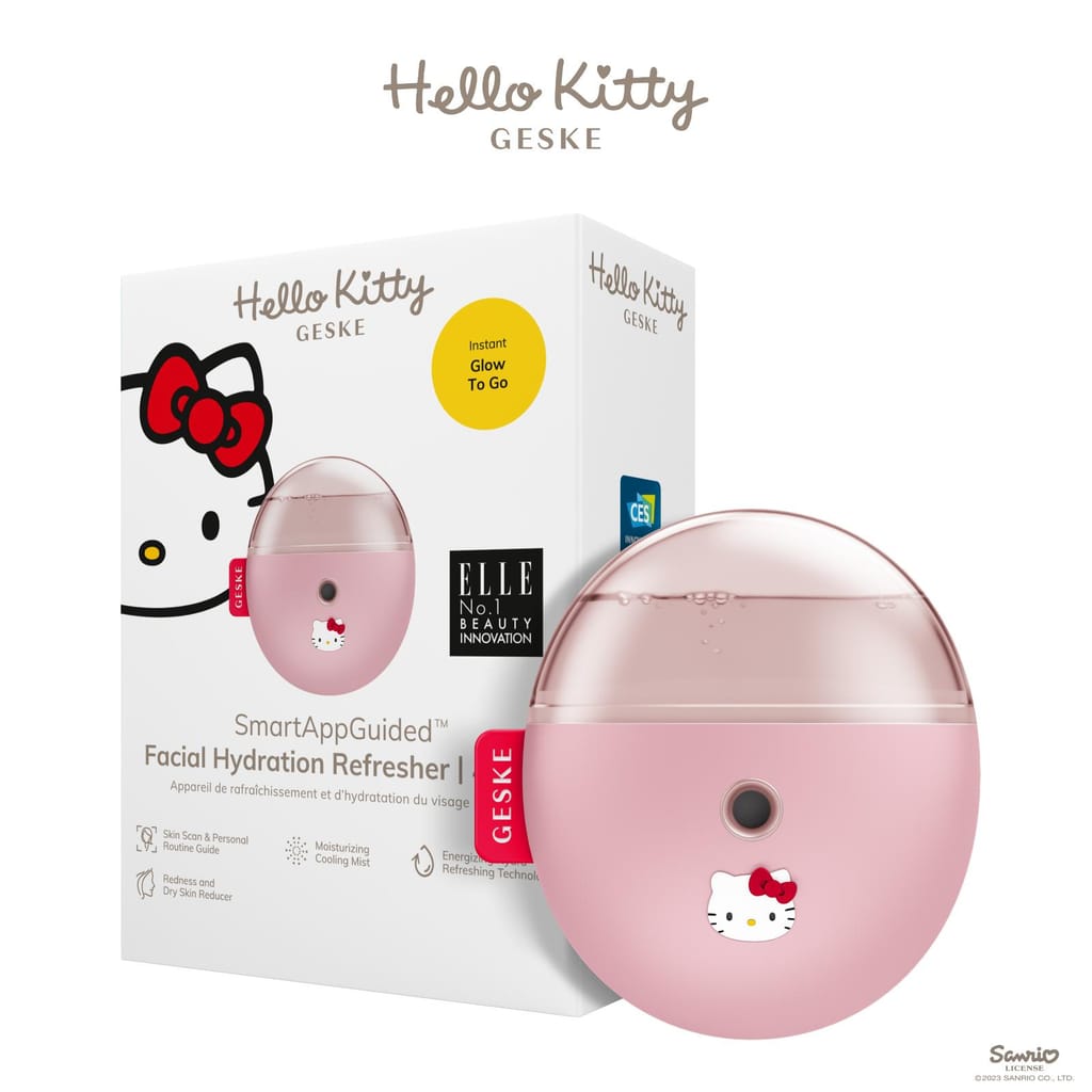 Фото товару: Електронний освіжувач для зволоження обличчя GESKE Facial Hydration Refresher 4в1 by Hello Kitty pink № 0