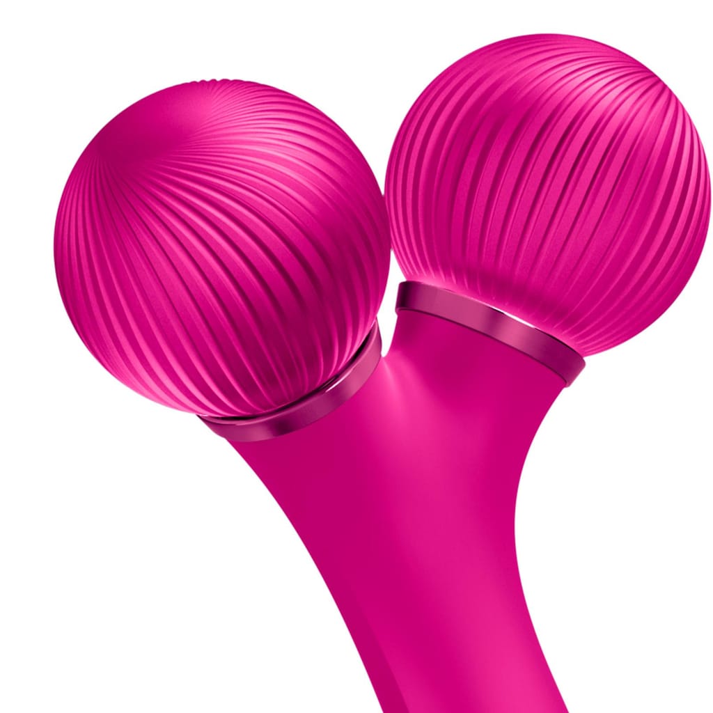 Фото товару: Електронний ультразвуковий ролик для обличчя GESKE Sonic Facial Roller 4в1 magenta № 4