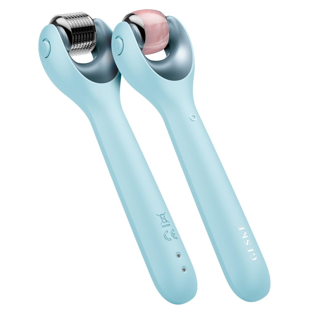 Фото товару: Електронний ролер для обличчя з мікроголками GESKE MicroNeedle Face Roller 9в1 turquoise № 5