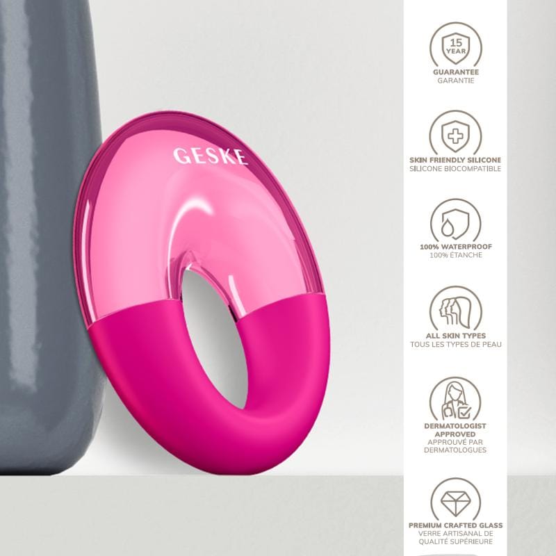Фото товару: Масажер для очей GESKE Cool&Warm Eye Massager 7в1 magenta № 2