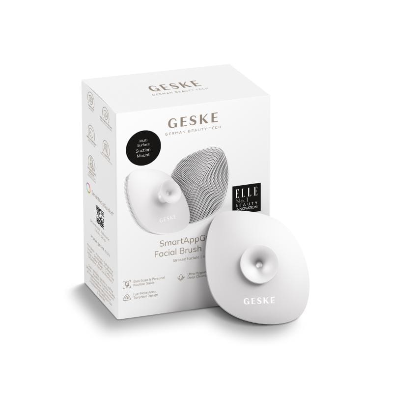 Фото товару: Щітка для обличчя GESKE Facial Brush 4в1 з тримачем white № 8