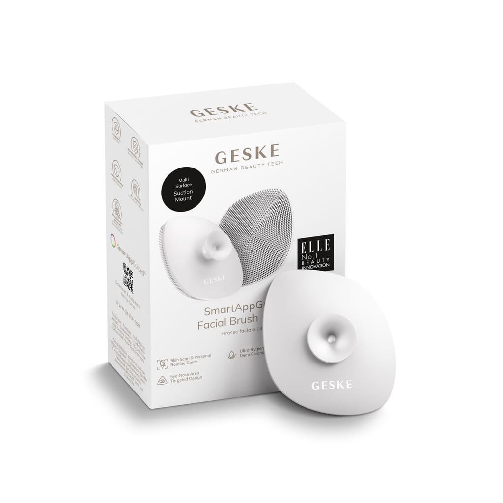 Фото товару: Щітка для обличчя GESKE Facial Brush 4в1 з тримачем white № 8