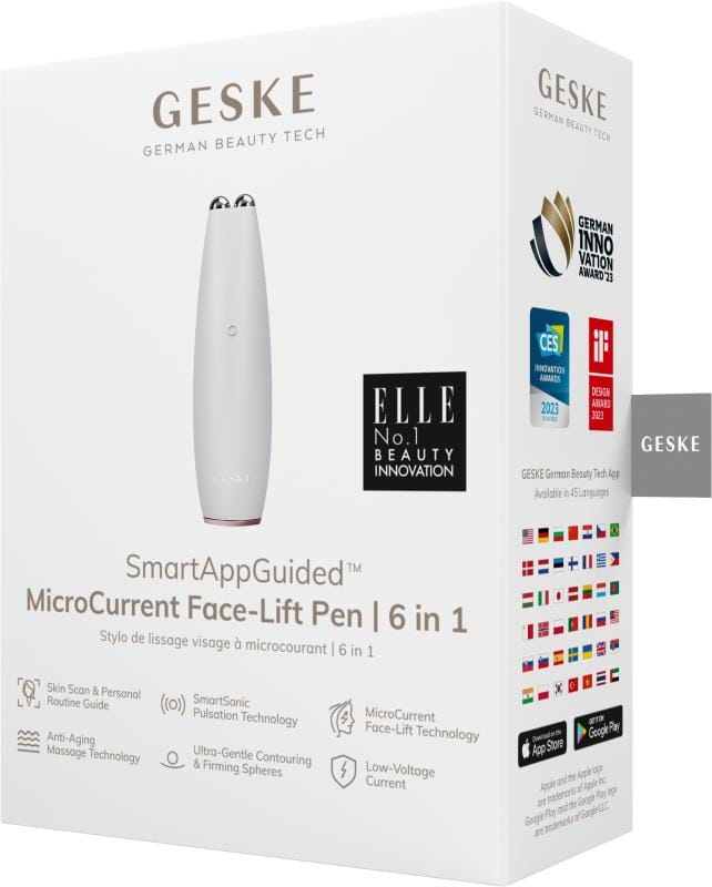 Фото товару: Мікрострумова ручка для підтяжки обличчя GESKE MicroCurrent Face-Lift Pen 6в1 starlight № 7