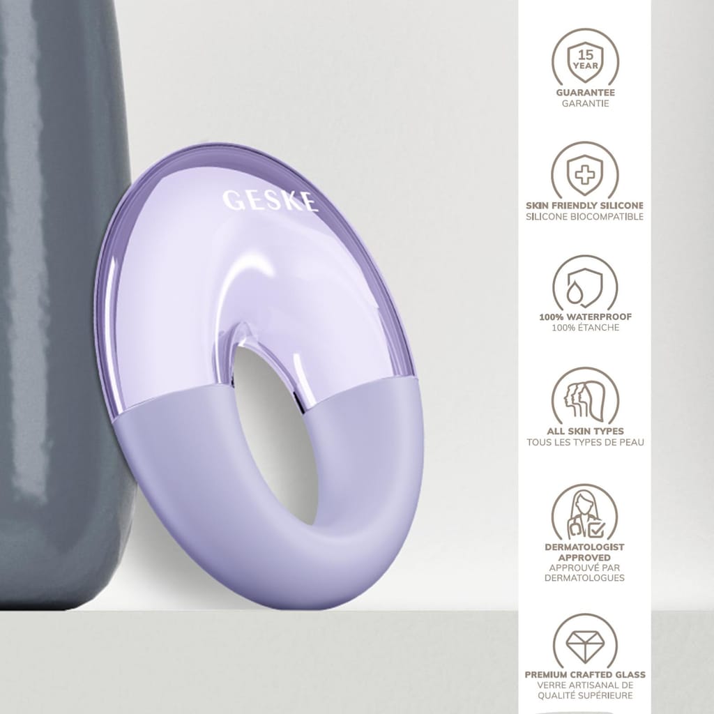 Фото товару: Масажер для очей GESKE Cool&Warm Eye Massager 7в1 purple № 2