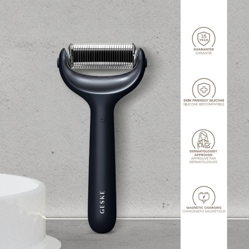 Фото товару: Ролер для голкової мезотерапії обличчя та тіла GESKE MicroNeedle Face&Body Roller 9в1 black № 2