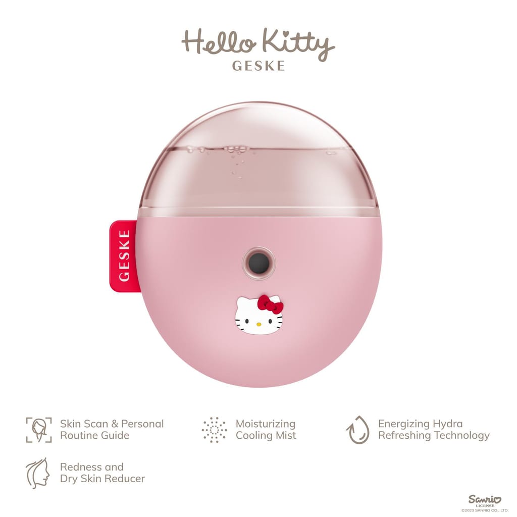 Фото товару: Електронний освіжувач для зволоження обличчя GESKE Facial Hydration Refresher 4в1 by Hello Kitty pink № 1