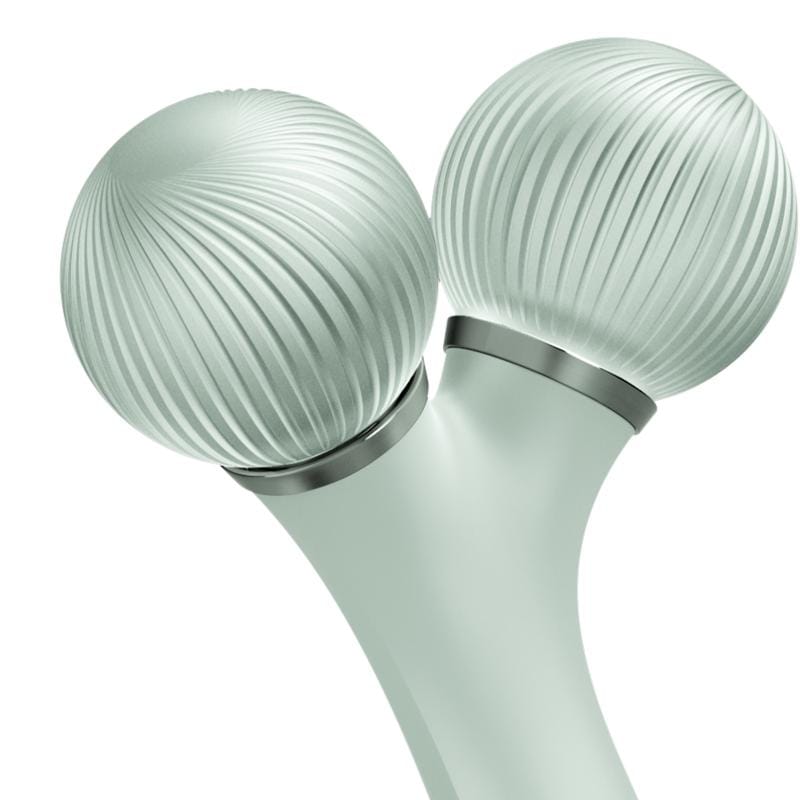 Фото товару: Електронний ультразвуковий ролик для обличчя GESKE Sonic Facial Roller 4в1 green № 4