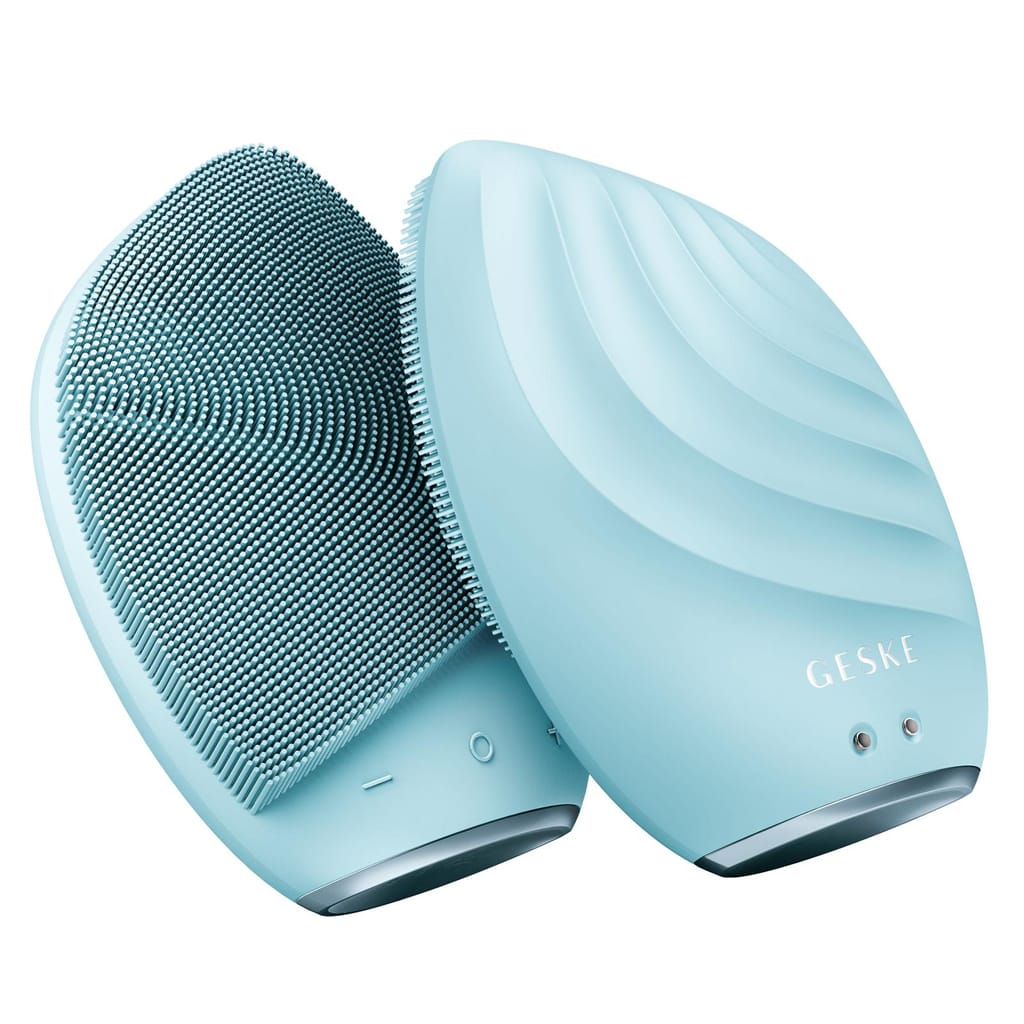 Фото товару: Електронна ультразвукова щітка для обличчя GESKE Sonic Facial Brush 5в1 turquoise № 5