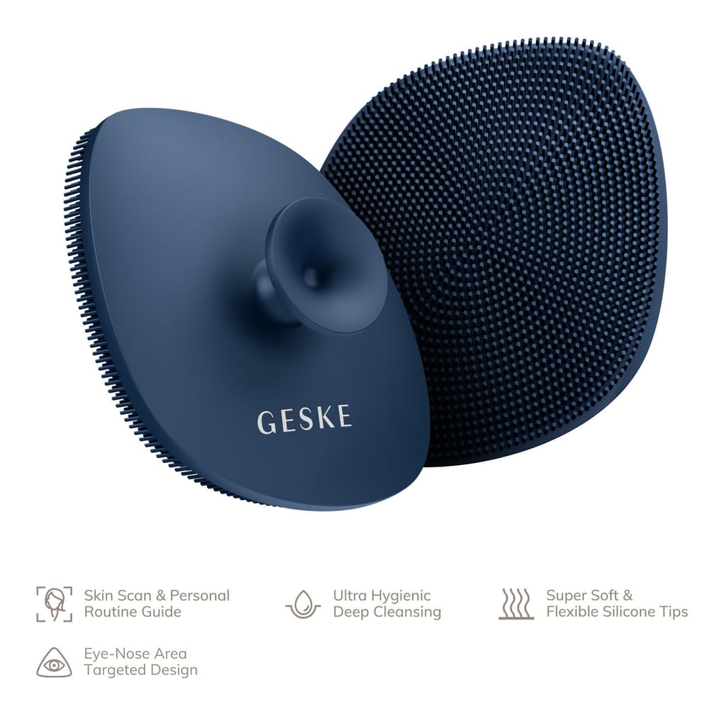 Фото товару: Щітка для обличчя GESKE Facial Brush 4в1 з тримачем midnight № 1